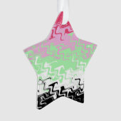 Drapeau de fierté récipromantique abstrait ondulé (devant)