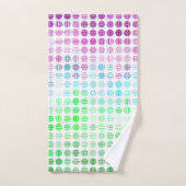 Drapeau de fierté Toric abstrait boho éclectique G (Serviette à main)