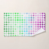 Drapeau de fierté Toric abstrait boho éclectique G (Serviette à main)