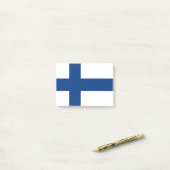 Drapeau de Finlande Post-it® Notes (Sur un bureau)