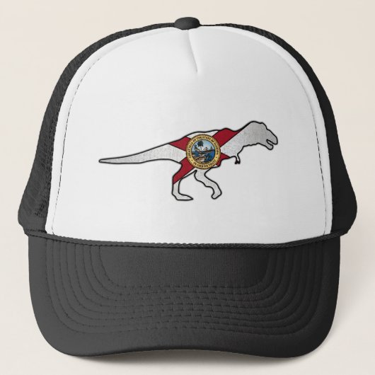 Drapeau de Floride trex dinosaur casquette (Devant)