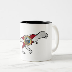 Drapeau de Floride trex dinosaur mug