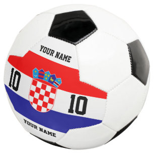 Drapeau de football de Croatie avec numéro de mail