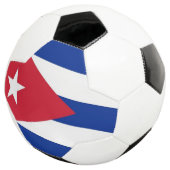 Drapeau de football patriotique avec Cuba (3/4)