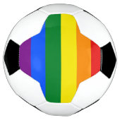 Drapeau de football patriotique avec fierté LGBT (Tourné)