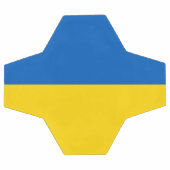 Drapeau de football patriotique avec Ukraine (Plat)