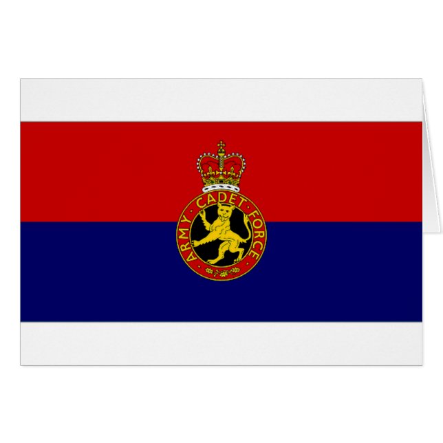 Drapeau de force de cadet d'armée du Royaume-Uni (Devant horizontal)