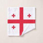 Drapeau de Géorgie (Gant de toilette)