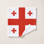 Drapeau de Géorgie (Gant de toilette)