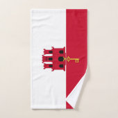 Drapeau de Gibraltar (Serviette à main)