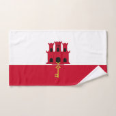 Drapeau de Gibraltar (Serviette à main)