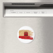 Drapeau de Gibraltar Magnets (In Situ (Lave-vaisselle))