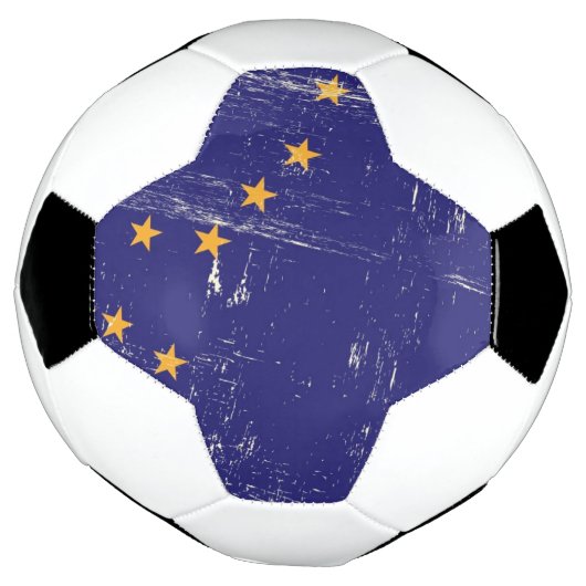 Drapeau de Grunge en Alaska (Tourné)