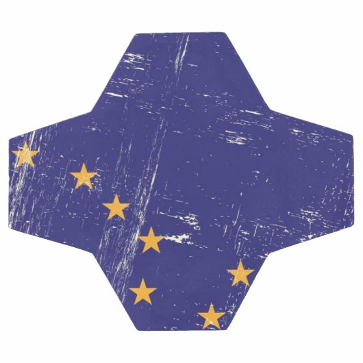 Drapeau de Grunge en Alaska (Plat)