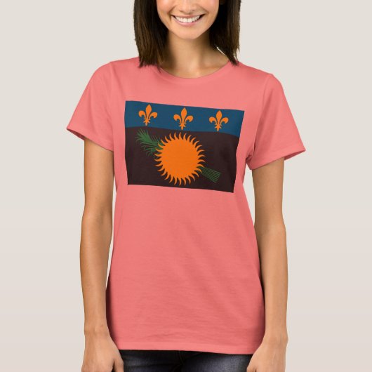 Drapeau de Guadeloupe T-shirt (Devant)