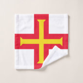 Drapeau de Guernesey (Gant de toilette)