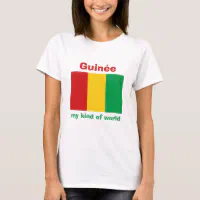 Drapeau de Guinée-Conakry + Carte + T-shirt des