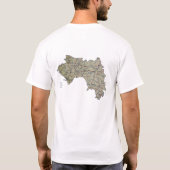 Drapeau de Guinée-Conakry et T-shirt de carte (Dos)