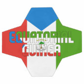 Drapeau de Guinée équatoriale adorable patriotique (Plat)