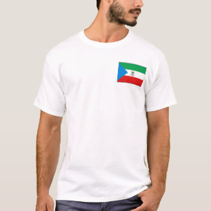 Drapeau de Guinée équatoriale et T-shirt de cart