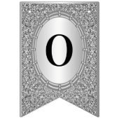 Drapeau de guirlande à cadre pailleté argent (Deuxième drapeau)
