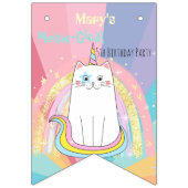 Drapeau de guirlande d'anniversaire méga-chat lico (Premier drapeau)