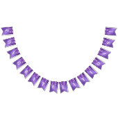 Drapeau de guirlande fleurie violet (Tout)