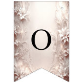 Drapeau de guirlande florale en ivoire blanc (Deuxième drapeau)