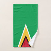 Drapeau de Guyana (Serviette à main)