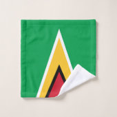 Drapeau de Guyana (Gant de toilette)