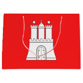Drapeau de Hambourg grand sac cadeau (Devant)
