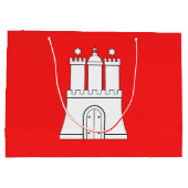 Drapeau de Hambourg grand sac cadeau (Dos)