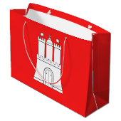 Drapeau de Hambourg grand sac cadeau (Dos Angle)