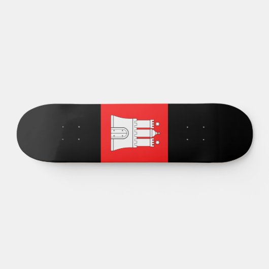 Drapeau de Hambourg Skateboard (Horz)