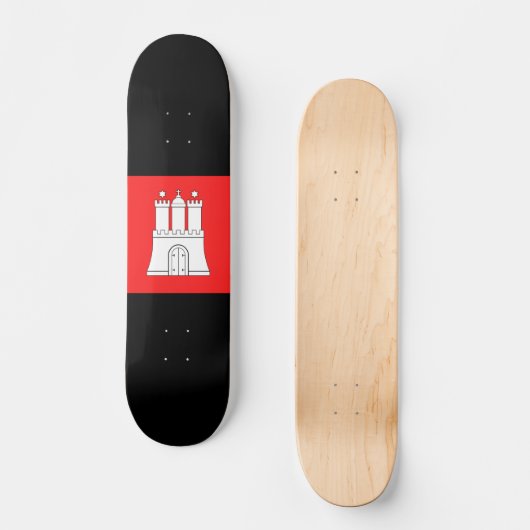 Drapeau de Hambourg Skateboard (Recto)