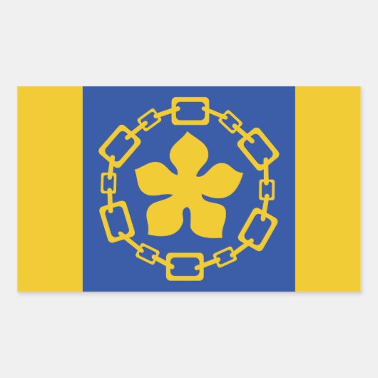 Drapeau de Hamilton (Ontario) Sticker rectangulair (Devant)