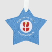 Drapeau de Hanukkah ange danois personnalisé (dos)