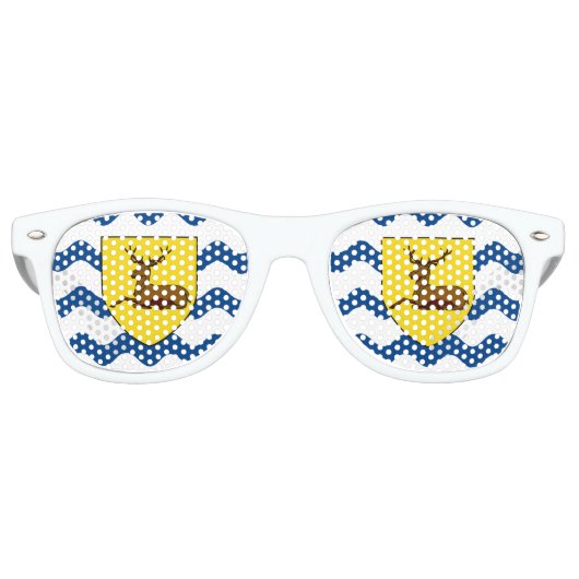 Drapeau de Hertfordshire Lunettes de soleil rétro (Devant)