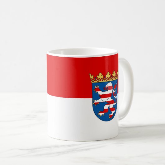 Drapeau de Hesse Coffee Mug (Devant droit)