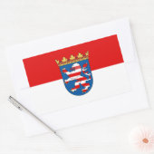 Drapeau de Hesse Sticker rectangulaire (Enveloppe)