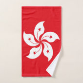 Drapeau de Hong Kong (Serviette à main)