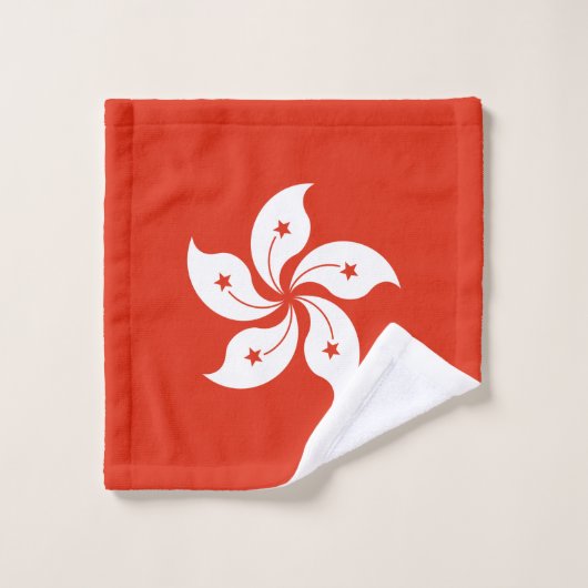 Drapeau de Hong Kong (Gant de toilette)