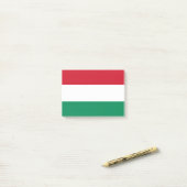 Drapeau de Hongrie Post-it® Notes (Sur un bureau)