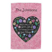 Bonne Chose Floral Coeur Personnalisé