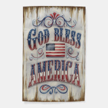 Drapeau de jardin de God Bless America