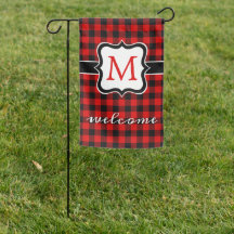 Motif Plaid personnalisé Red Black Buffalo Check