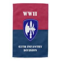 Drapeau de jardin personnalisé 65e Inf étanche aux