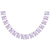 Drapeau de jonction de fleurs blanches violettes (Tout)