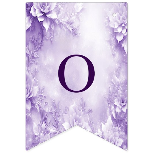 Drapeau de jonction de fleurs blanches violettes (Deuxième drapeau)