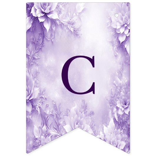 Drapeau de jonction de fleurs blanches violettes (Premier drapeau)